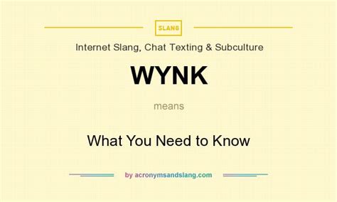 wynk meaning